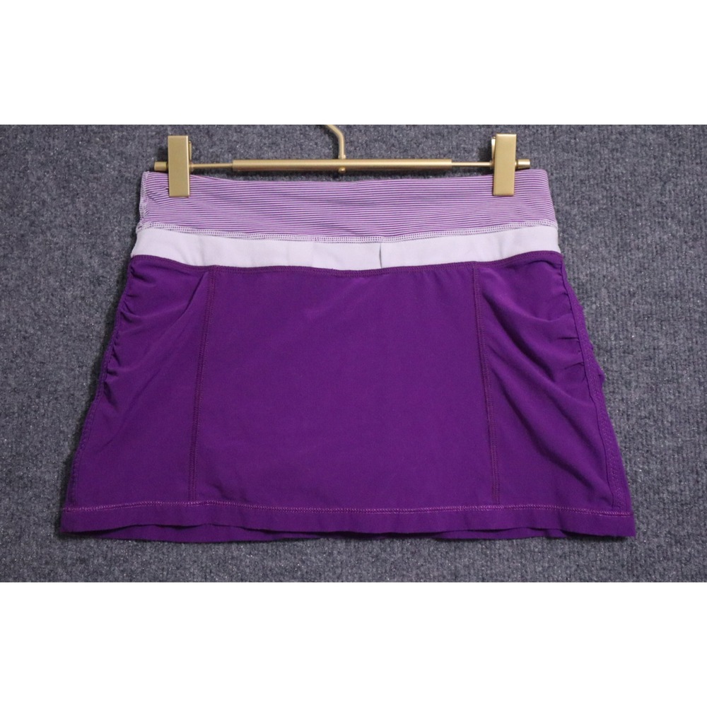 Lululemon Skirt‎ Women 2 Purple Mini Skort Lined 11" Athleisure Run Train Yoga